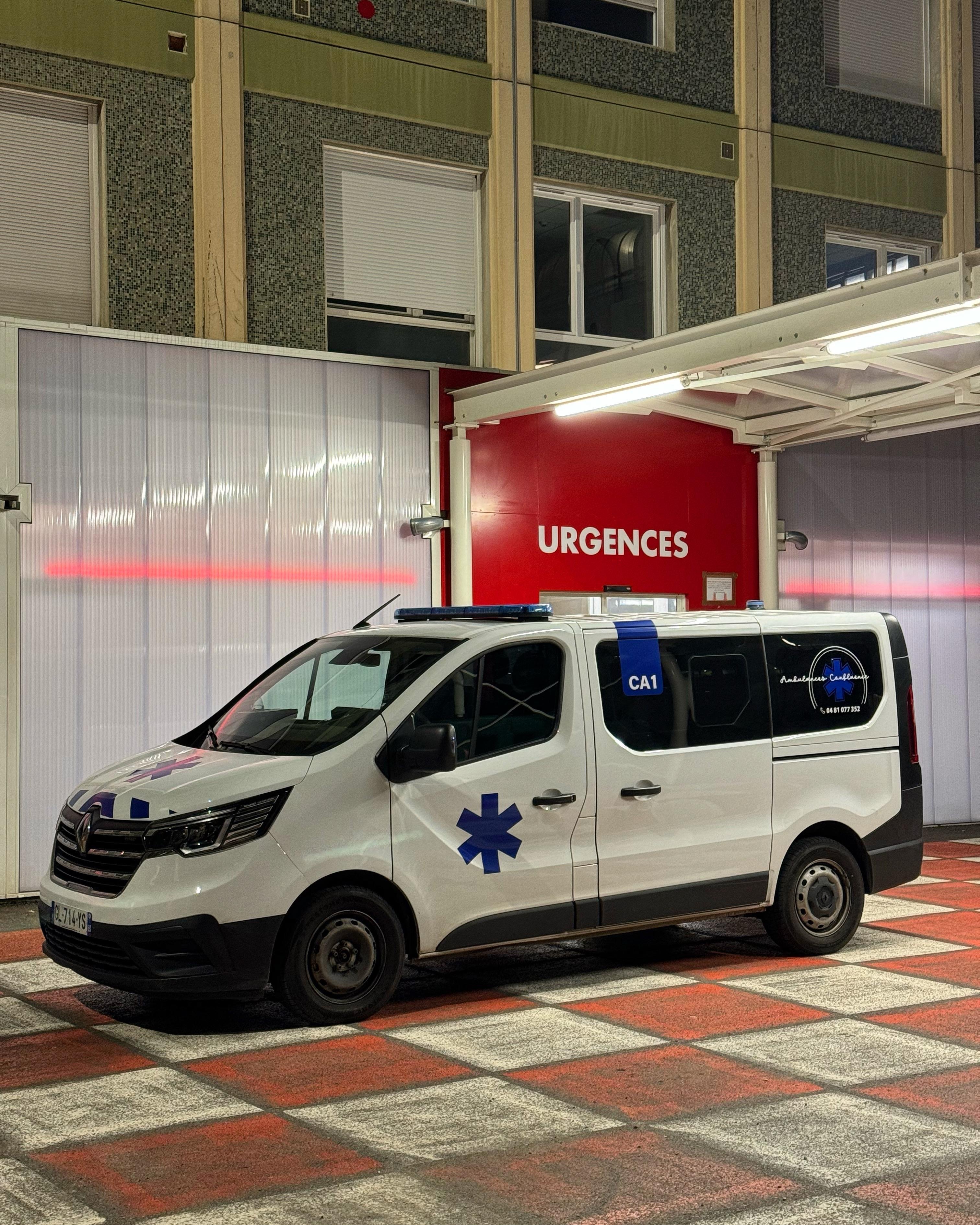 Ambulance CA1 aux urgences - Groupe M&C Sathonay-Camp